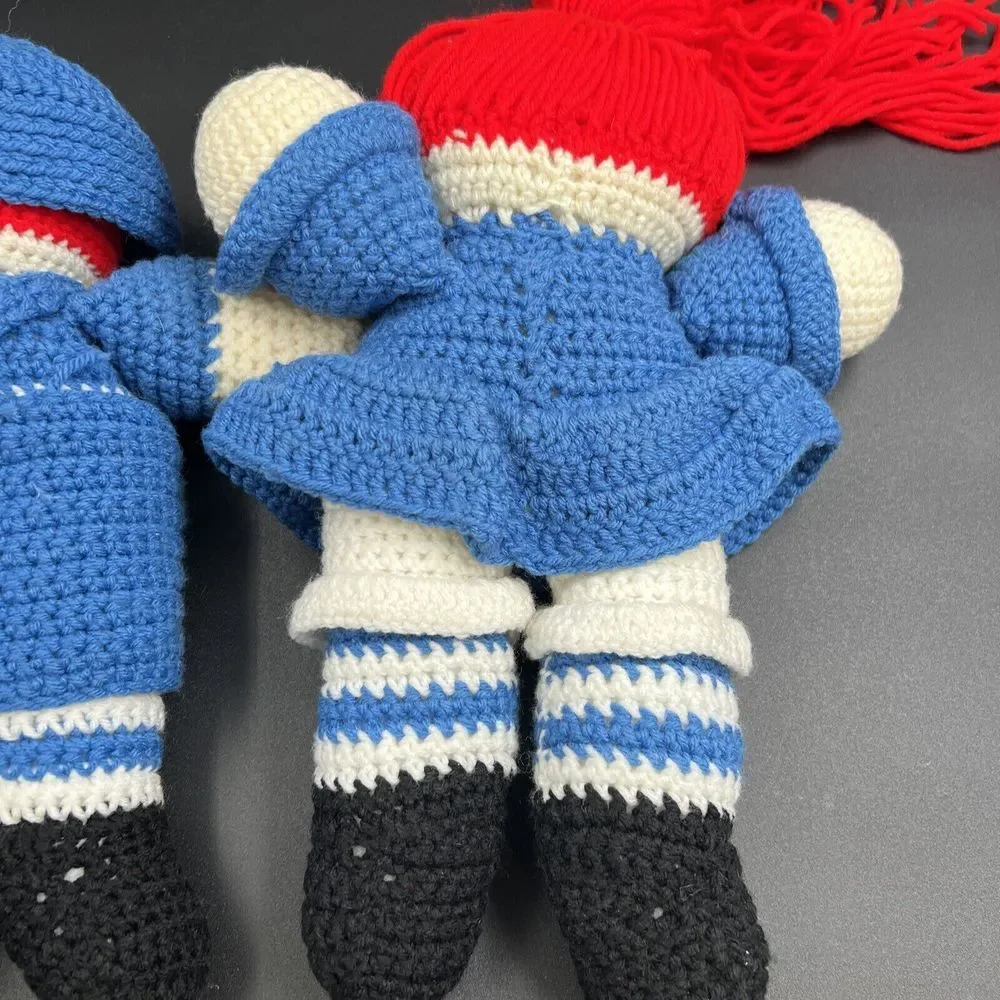 Handmade Crochet Raggedy Ann and Andy University‎ of Kentucky Plush Dolls